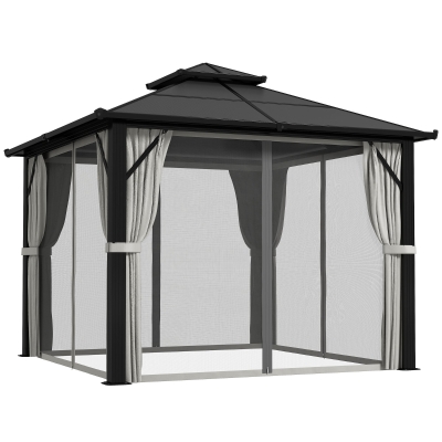 Gazebo 300L x 300W x 263H cm Grey