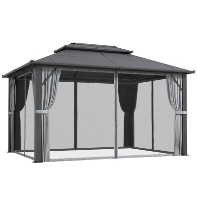 Gazebo 400L x 300W x 263H cm Grey