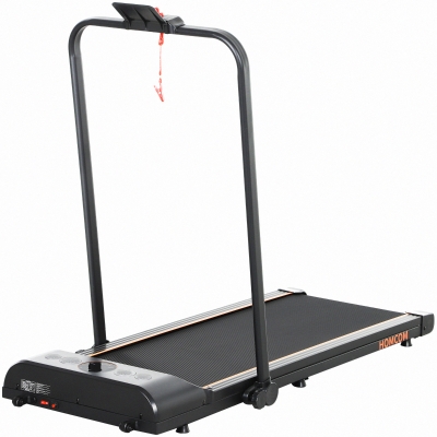 HOMCOM Foldable Walking Treadmill LED Home/Office Orange
