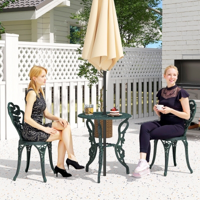Outsunny Set di mobili 37.8cm x 37cm x 82cm, Ø60cm x 60cm