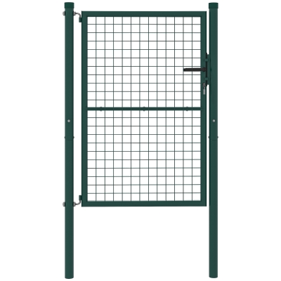 Outsunny Portillon Jardin Acier 97x175cm avec Serrure Vert