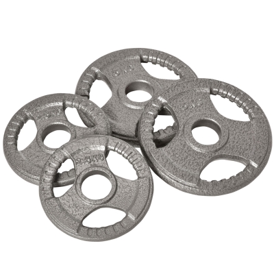 HOMCOM Disques Musculation Acier 2,5/5kg pour Barres 5cm
