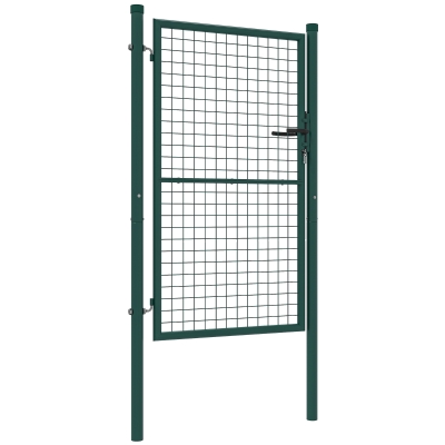 Outsunny Portillon Jardin Acier 97x200cm avec Serrure Vert