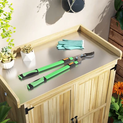 Outsunny Telescopic Garden Loppers Heavy-Duty Steel Green