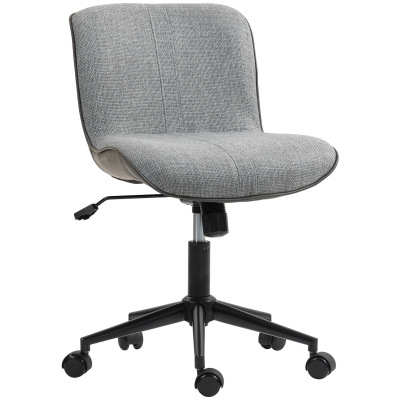 HOMCOM Chaise Bureau Pivotante Réglable 120kg Gris Foncé
