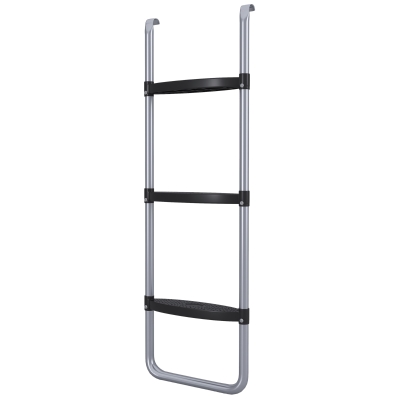 SPORTNOW Trampolinleiter mit 3 oder 2 Stufen, breite horizontale Trittstufen, Universalhaken, 120 kg Tragfähigkeit