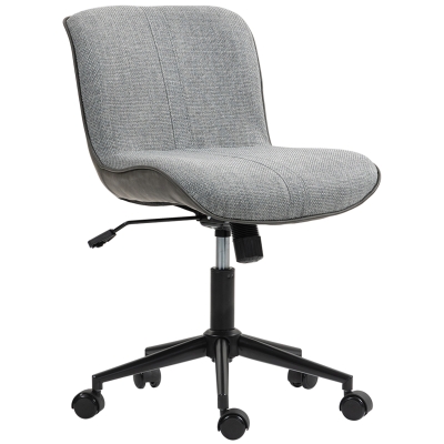 HOMCOM Chaise Bureau Pivotante Réglable 120kg Gris Foncé
