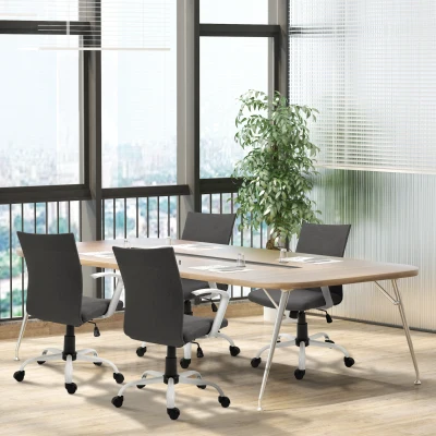 Vinsetto Sedia Ufficio Ergonomica e Regolabile Grigio Scuro