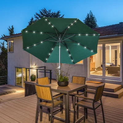 Outsunny Patio Umbrella 2.7m Outdoor Parasol Green