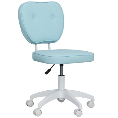 Vinsetto PU Leather Swivel Office Chair Adjustable Blue