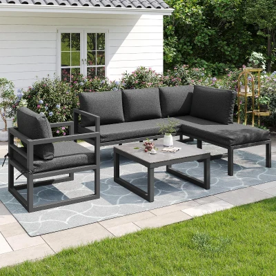 Set di mobili da giardino, Grigio