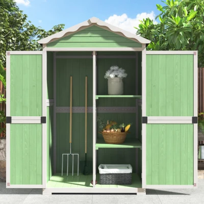 Capanno da giardino in legno, Verde