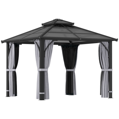 Gazebo 300L x 300W x 275Hcm Grey