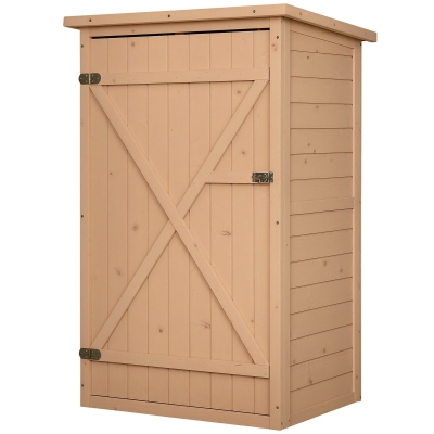 Outsunny Casetta da Giardino in Abete 75x56x115 cm color Legno
