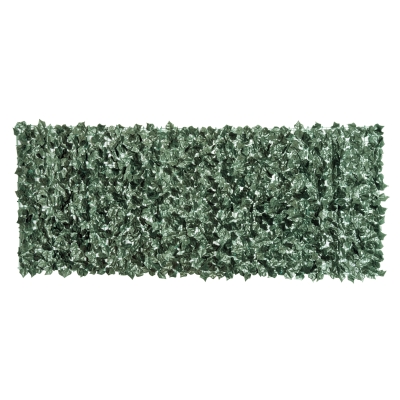 Outsunny Seto Artificial Ocultación Jardín en Rollo 2,4x1 m Valla de Privacidad de Hiedra Artificial para Balcón Exterior