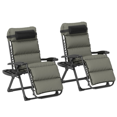 Zero Gravity Chairs 65W x 90D x 112Hcm Grey