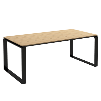Outsunny Tavolo da Giardino Rettangolare in Alluminio 180x90x74cm