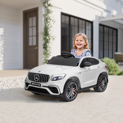 HOMCOM Kindervoertuig afstandsbediening elektrische auto Mercedes-Benz MP3 3-8 jaar 2 kleuren