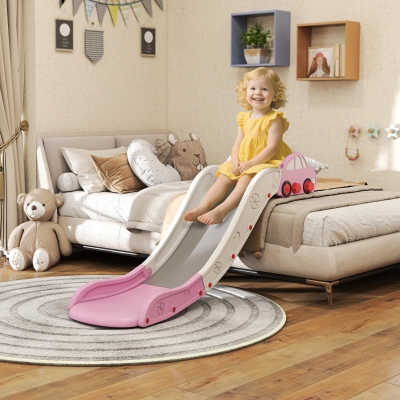 AIYAPLAY Kids Slide for Bed/Sofa, Easy Assembly, Pink