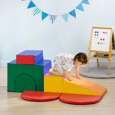 Set de Joacă pentru Copii 12-36 Luni cu 7 Blocuri din PU și EPE Multicolor