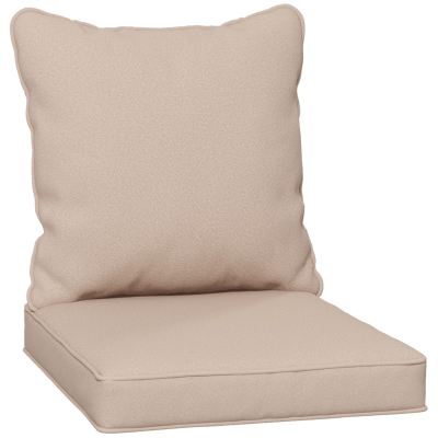 Outsunny Patio Chair Cushion Set 1-Piece Beige