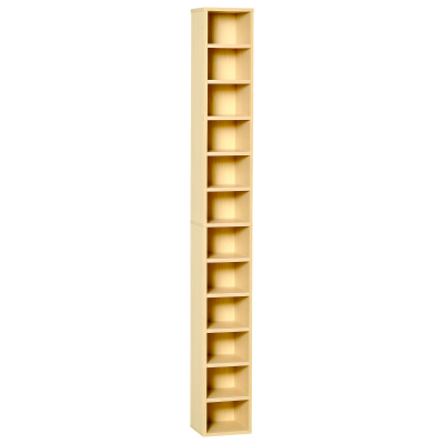 HOMCOM Mobile Libreria Porta CD a 12 Ripiani in MDF e Truciolato