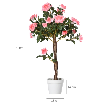 Outsunny Arbre Artificiel avec Pot en Ciment