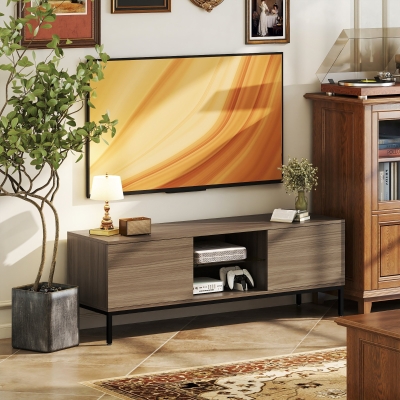 HOMCOM Mobile TV 140x40x49.5 cm Grigio