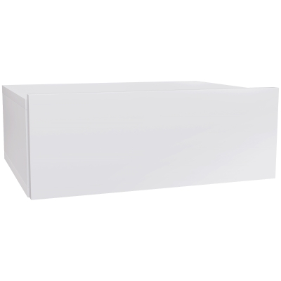 HOMCOM Wall-Mounted Bedside Table with Drawer White