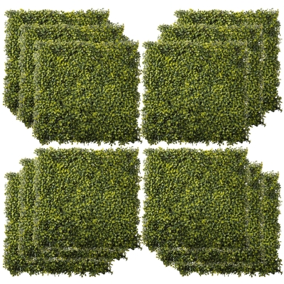 Outsunny 12PCS Boxwood Wall Panels 50cm Greenery Screen