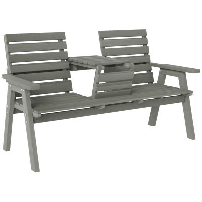 Garden Bench 160W x 68D x 92H cm Grey