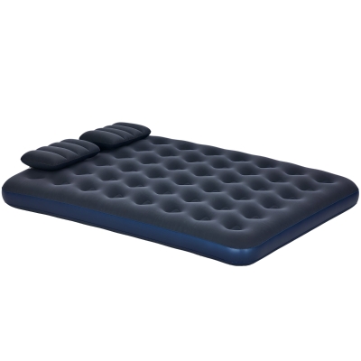 Outsunny Letto Gonfiabile Matrimoniale con 2 Cuscini Blu
