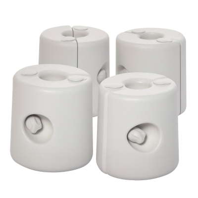 Outsunny 4 x Gewichte Pavillon Standfuß Standsicherung Partyzelt Befüllung mit Wasser/Sand PE ∅24xH25cm
