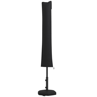 Outsunny Housse Parasol Droit Imperméable Noir
