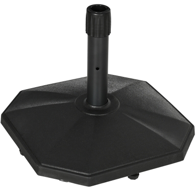 Outsunny Patio Parasol Base Concrete Black 18kg 34-48mm