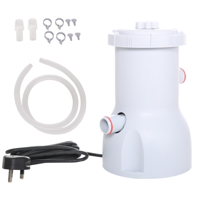 Outsunny Cartridge Filter Pump 800GPH for Pools White