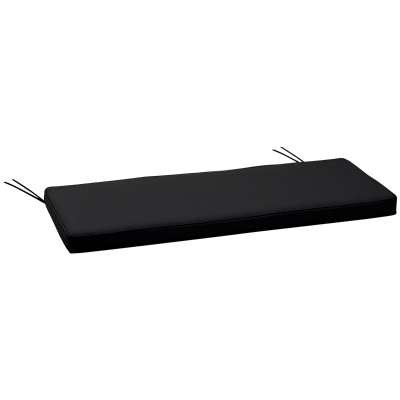 Outsunny 2-Seater Garden Bench Cushion 110x46cm Black