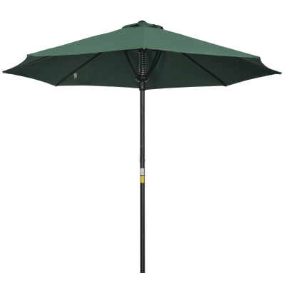Outsunny 3m Parasol Umbrella Green with 8 Ribs