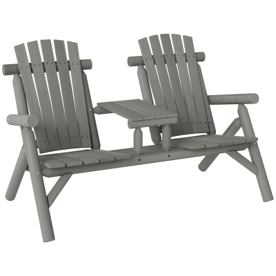 Garden Bench 157cm x 88cm x 103cm Grey