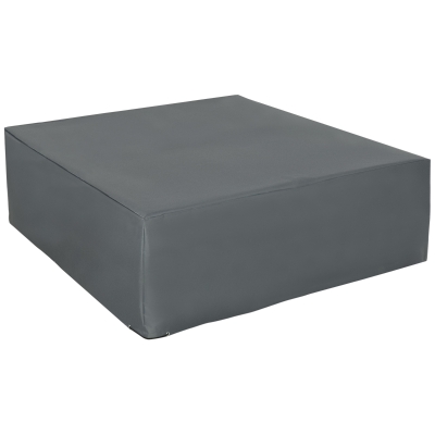 Outsunny Rattan Furniture Cover Water UV Resistant Grey 205x192cm