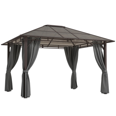 Gazebo 365L x 300W x 274H cm Dark Grey