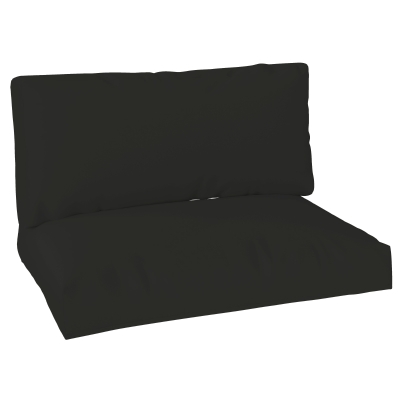 Outsunny 2 Seater Pallet Cushions 20cm Thick Black