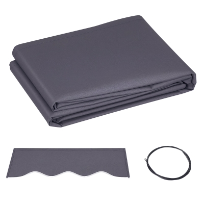 Pânză de Schimb pentru Copertină Retractabilă, 3.47x2.4 m, Gri