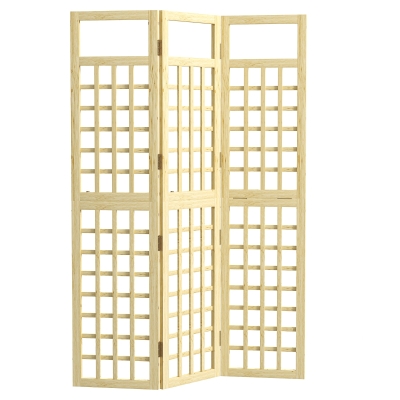 Outdoor Privacy Screen 120W x 2D x 170H cm Natural wood finish
