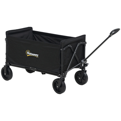 Garden Cart 90L x 48W x 62H cm Black