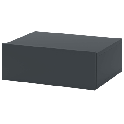 HOMCOM Moderner Hängenachttisch mit Schublade, aus Spanplatte, 40x30x15 cm, Schwarz