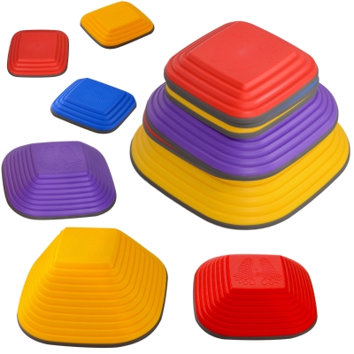 Balance Stepping Stones 34.3L x 34.3W x 5.5Hcm Multi-colour