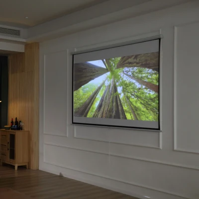 HOMCOM Écran Projection 100" Manuel 4:3/16:9 Home Cinéma