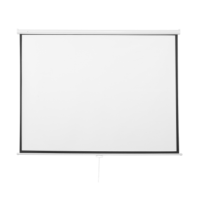 HOMCOM Pantalla de Proyector 203x152 cm 100 Pulgadas 4:3/16:9 Pantalla de Proyección Manual para Cine en Casa