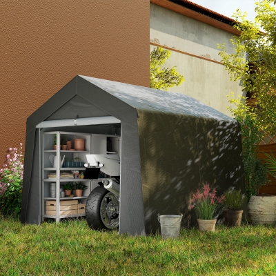 Outsunny Portable Waterproof Garden Shed 3x3m